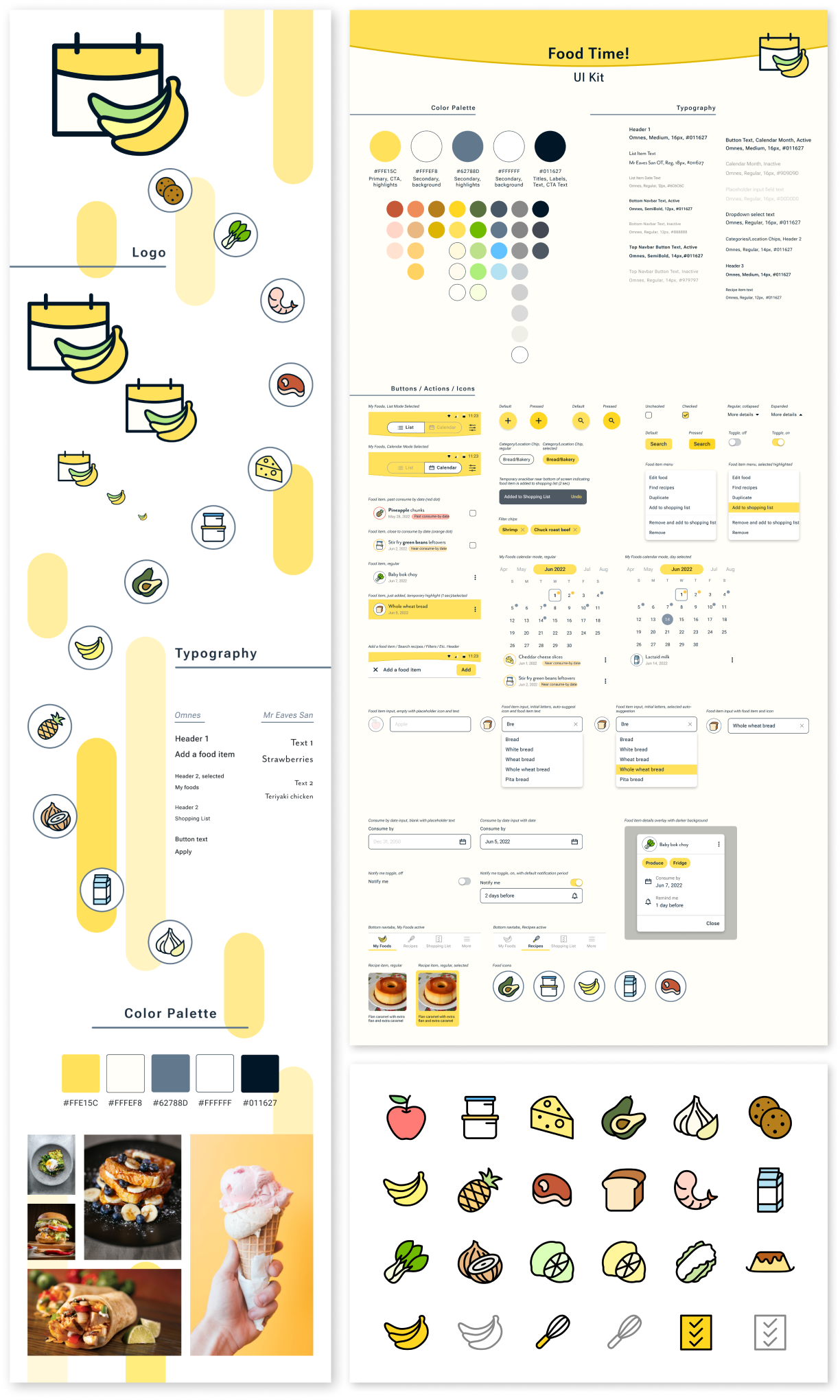 Food Time style guide image