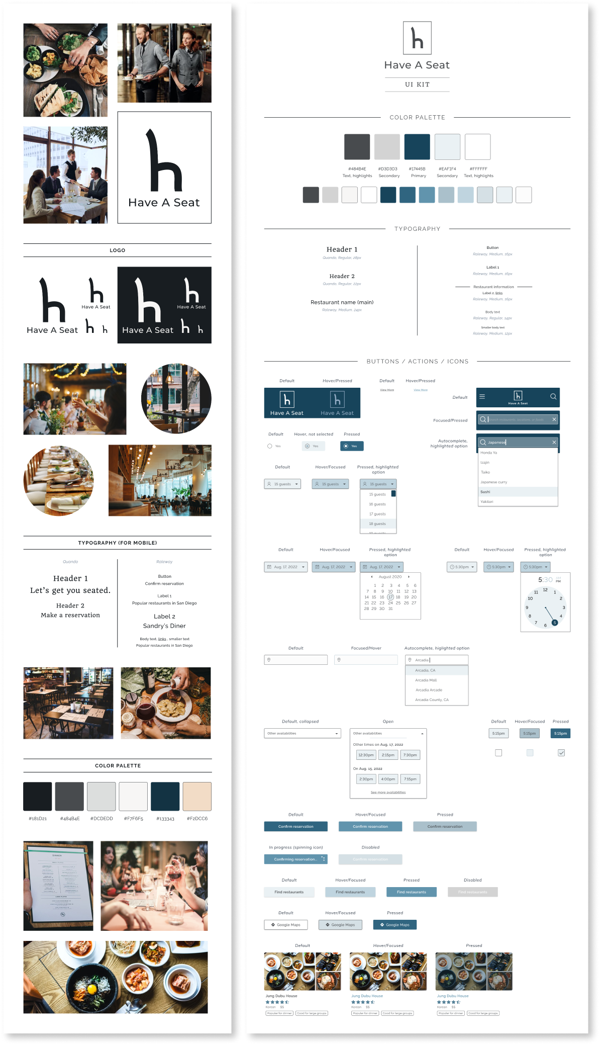 Have A Seat style guide image